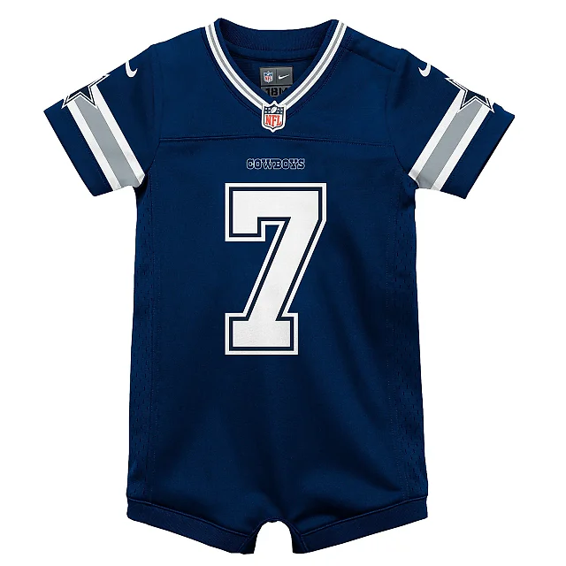Zennovawear Infant Dallas Cowboys Trevon Diggs Navy Game Romper Jersey
