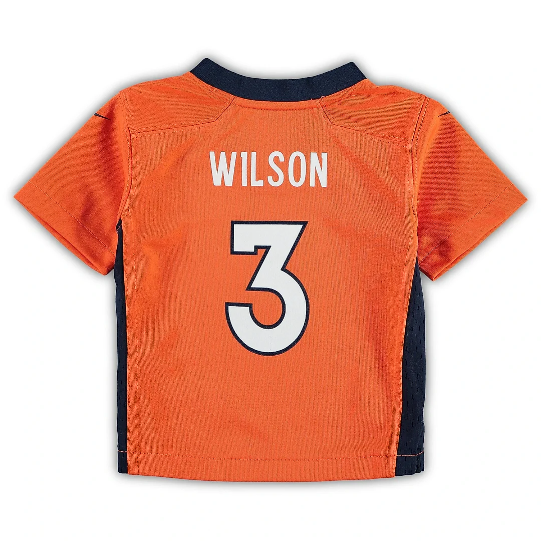 Zennovawear Infant Denver Broncos Russell Wilson Orange Game Jersey