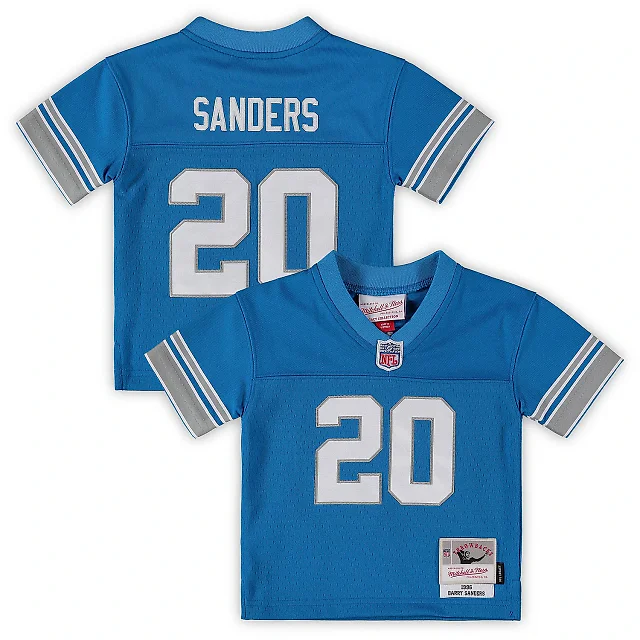 Zennovawear Infant Detroit Lions Barry Sanders Mitchell & Ness Blue 1996 Retired Legacy Jersey