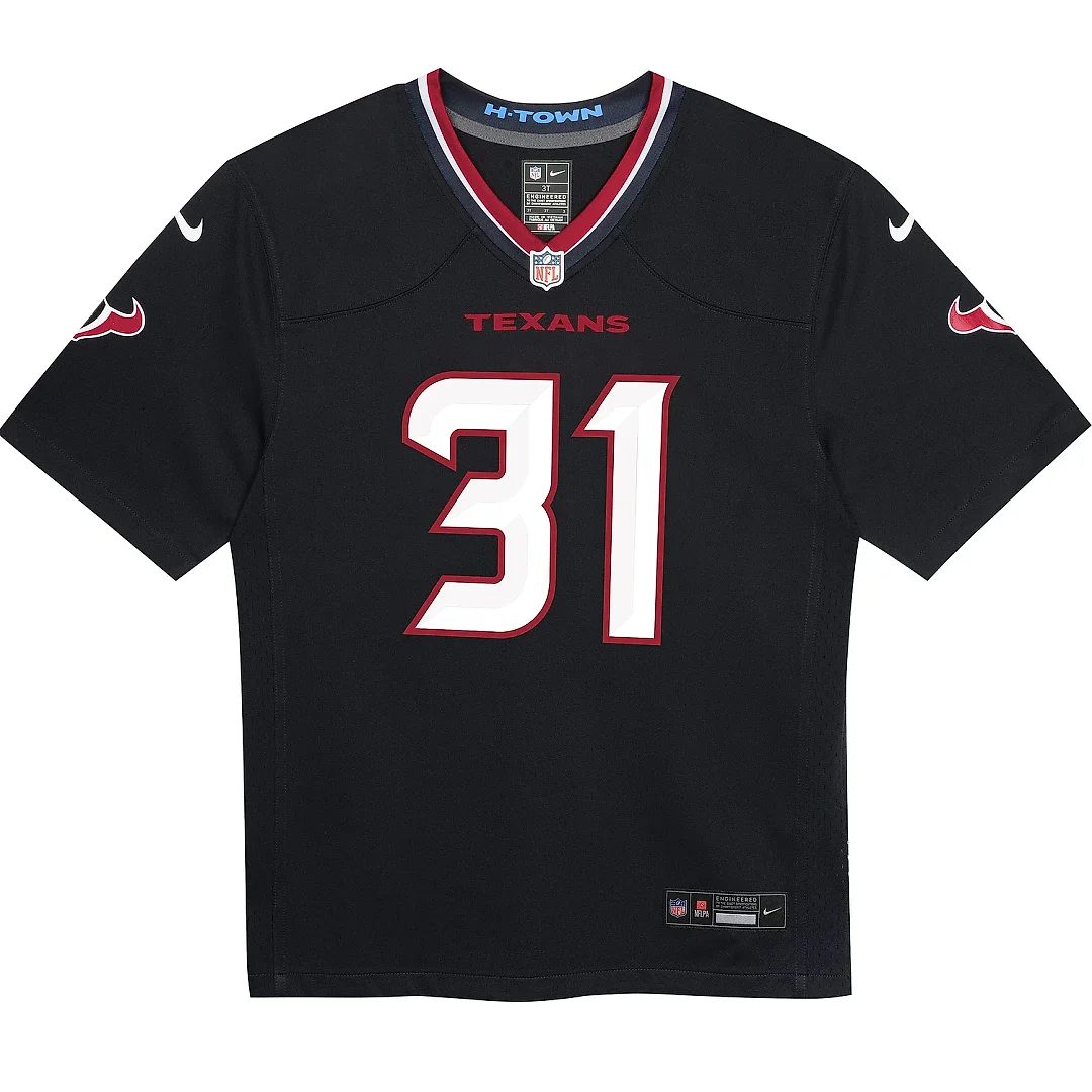 Zennovawear Infant Houston Texans Dameon Pierce Navy Game Jersey