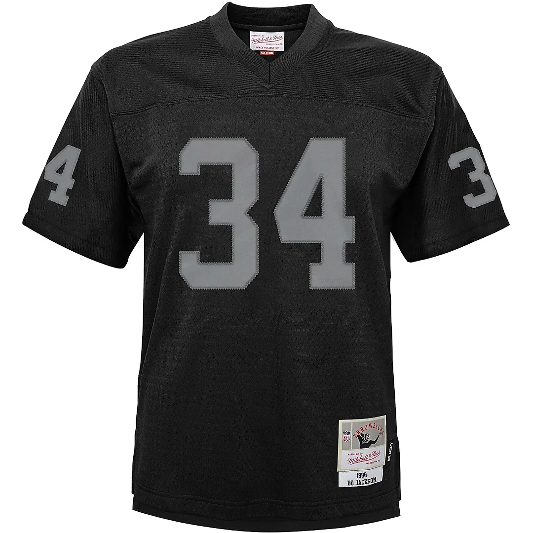 Zennovawear Infant Las Vegas Raiders Bo Jackson Mitchell & Ness Black 1988 Retired Legacy Jersey