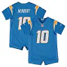 Zennovawear Infant Los Angeles Chargers Justin Herbert Powder Blue Game Romper Jersey