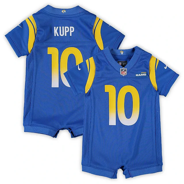 Zennovawear Infant Los Angeles Rams Cooper Kupp Royal Game Romper Jersey
