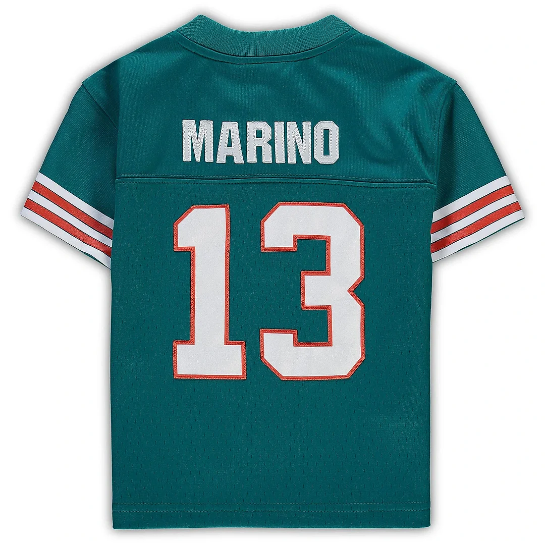 Zennovawear Infant Miami Dolphins Dan Marino Mitchell & Ness Aqua 1984 Retired Legacy Jersey