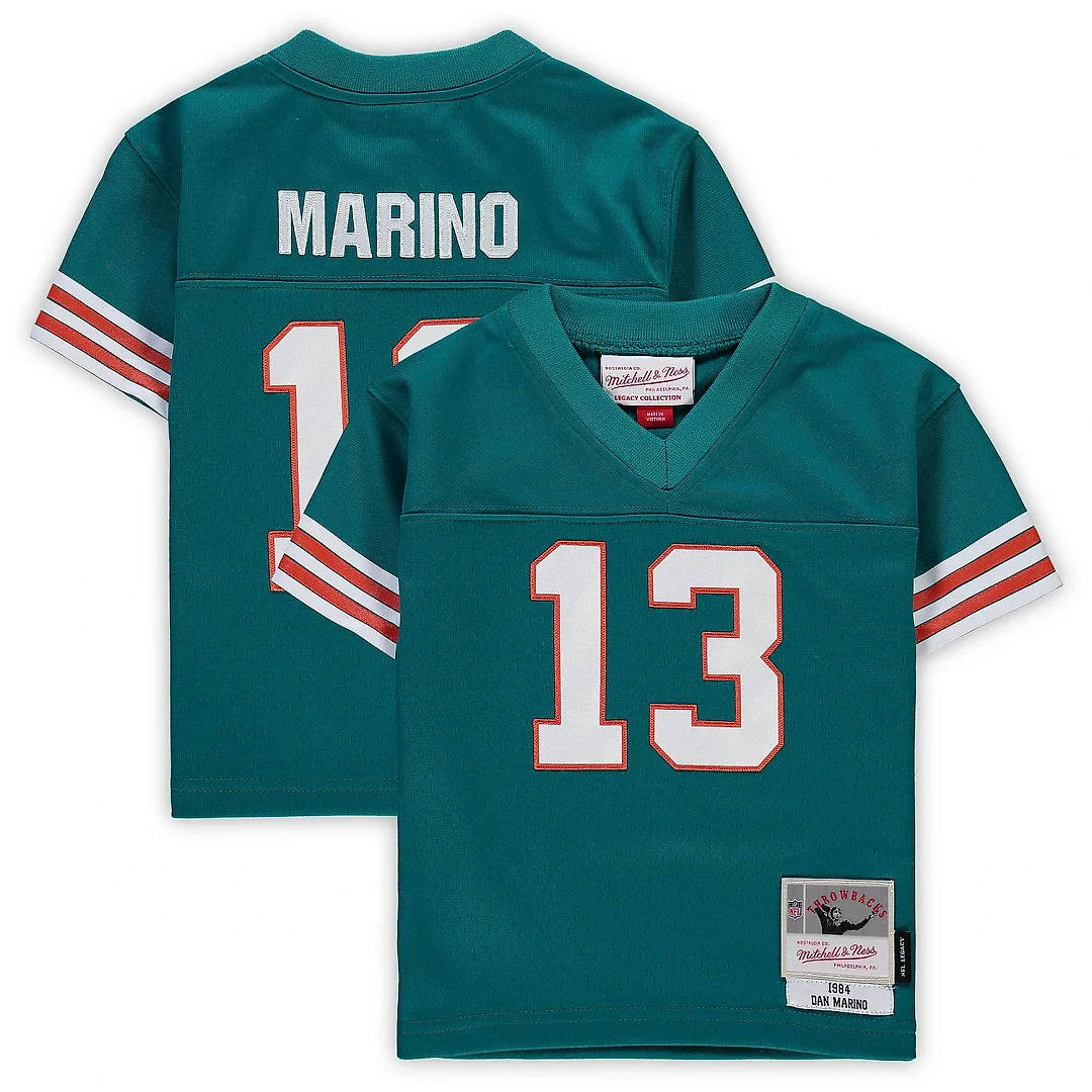 Zennovawear Infant Miami Dolphins Dan Marino Mitchell & Ness Aqua 1984 Retired Legacy Jersey