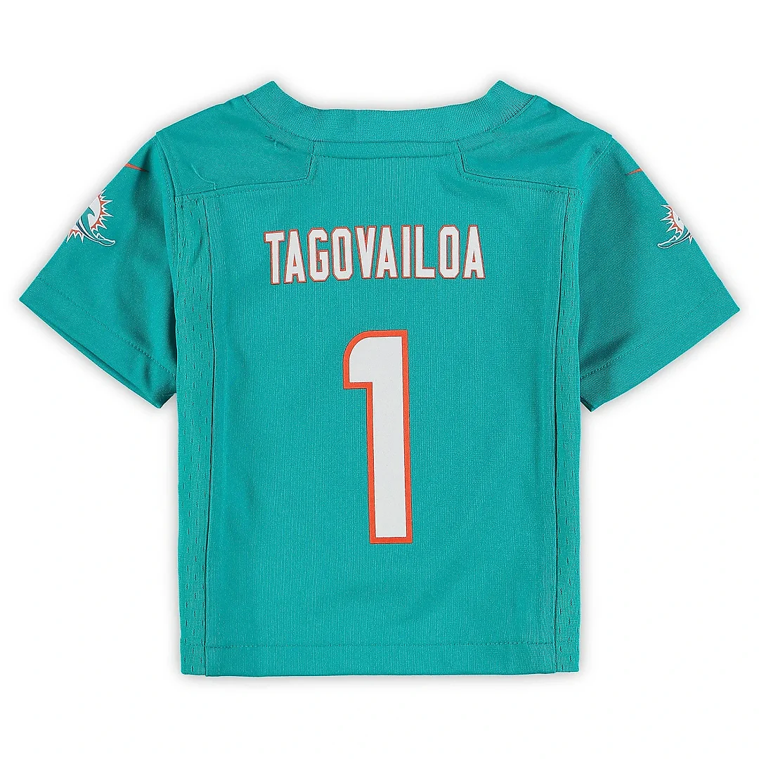 Zennovawear Infant Miami Dolphins Tua Tagovailoa Aqua Game Jersey