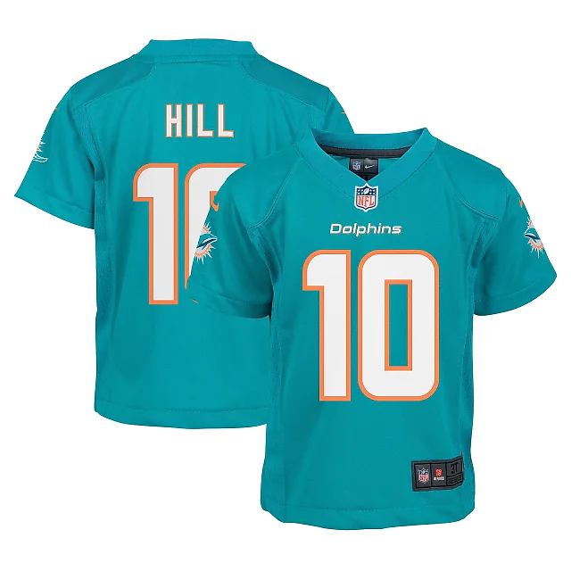 Zennovawear Infant Miami Dolphins Tyreek Hill Aqua Player Game Jersey