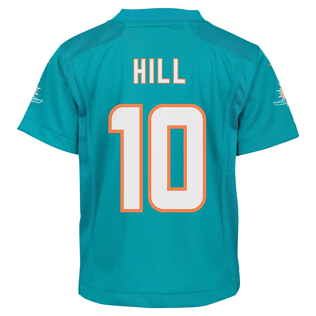 Zennovawear Infant Miami Dolphins Tyreek Hill Aqua Player Game Jersey