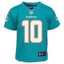 Zennovawear Infant Miami Dolphins Tyreek Hill Aqua Player Game Jersey