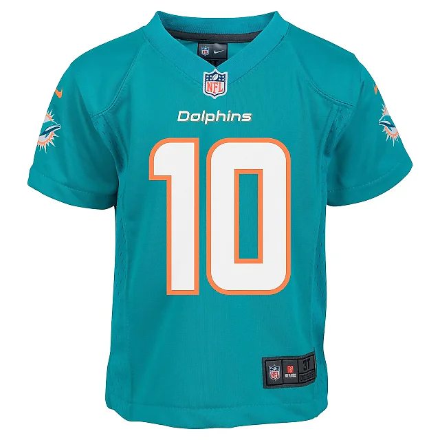 Zennovawear Infant Miami Dolphins Tyreek Hill Aqua Player Game Jersey