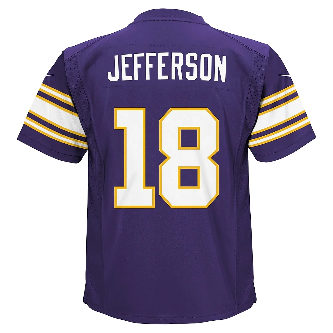 Zennovawear Infant Minnesota Vikings Justin Jefferson Purple Alternate Game Jersey