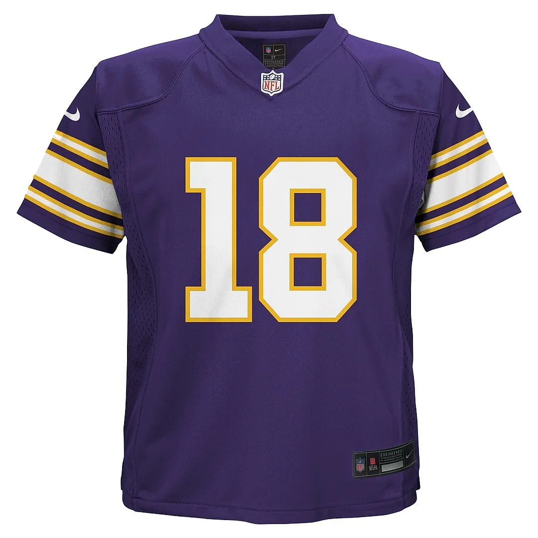 Zennovawear Infant Minnesota Vikings Justin Jefferson Purple Alternate Game Jersey