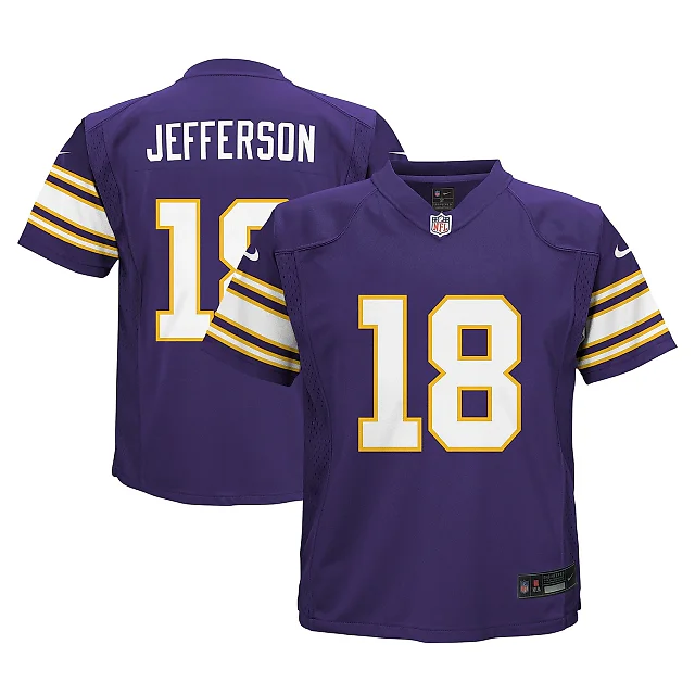 Zennovawear Infant Minnesota Vikings Justin Jefferson Purple Alternate Game Jersey