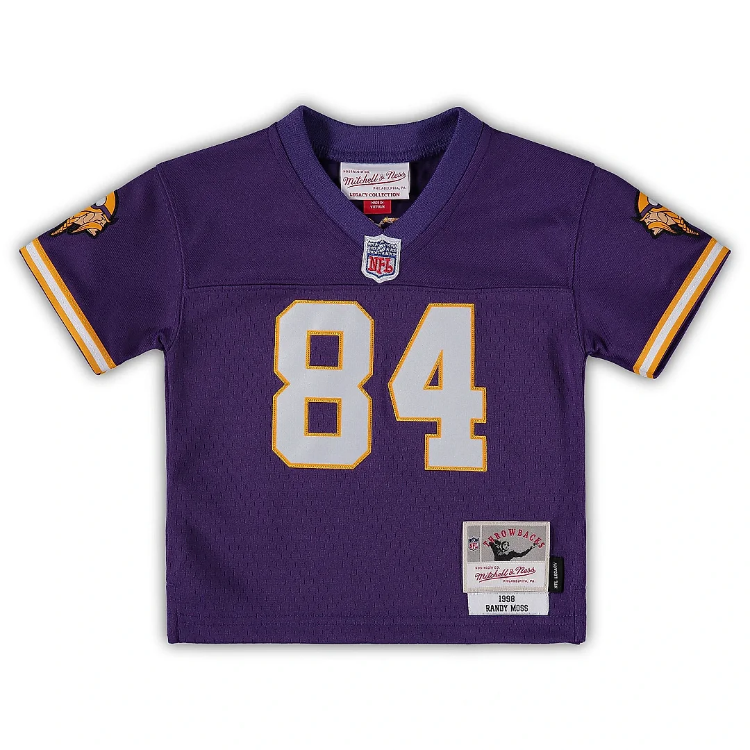 Zennovawear Infant Minnesota Vikings Randy Moss Mitchell & Ness Purple 1998 Retired Legacy Jersey