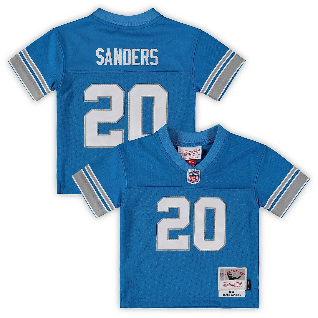 Zennovawear Barry Sanders Detroit Lions Infant 1996 Retired Legacy Jersey - Blue
