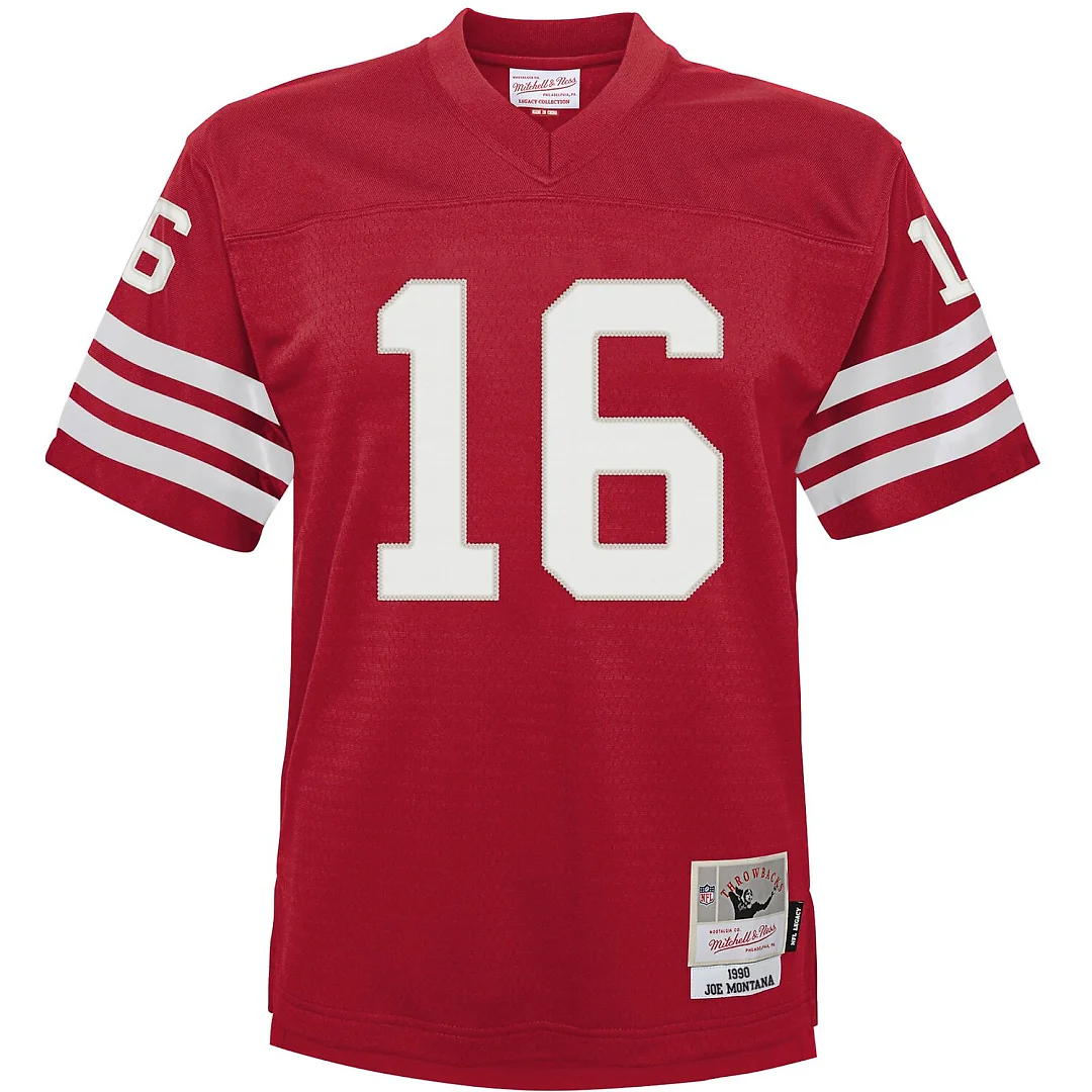 Zennovawear Joe Montana San Francisco 49ers Infant 1990 Retired Legacy Jersey - Scarlet
