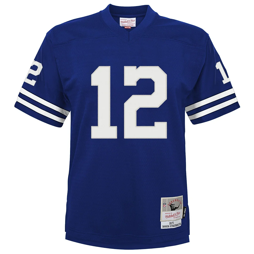 Zennovawear Roger Staubach Dallas Cowboys Infant 1971 Retired Legacy Jersey - Navy
