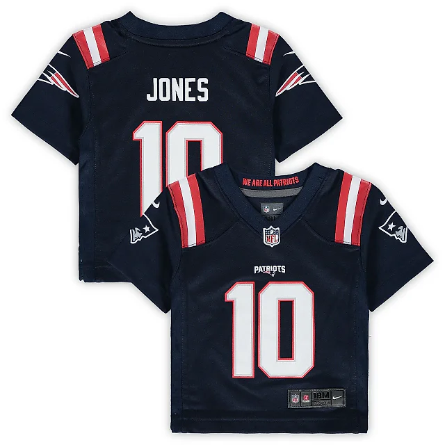 Zennovawear Infant New England Patriots Mac Jones Navy Game Jersey