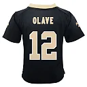 Zennovawear Infant New Orleans Saints Chris Olave Black Team Player Game Jersey