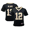 Zennovawear Infant New Orleans Saints Chris Olave Black Team Player Game Jersey
