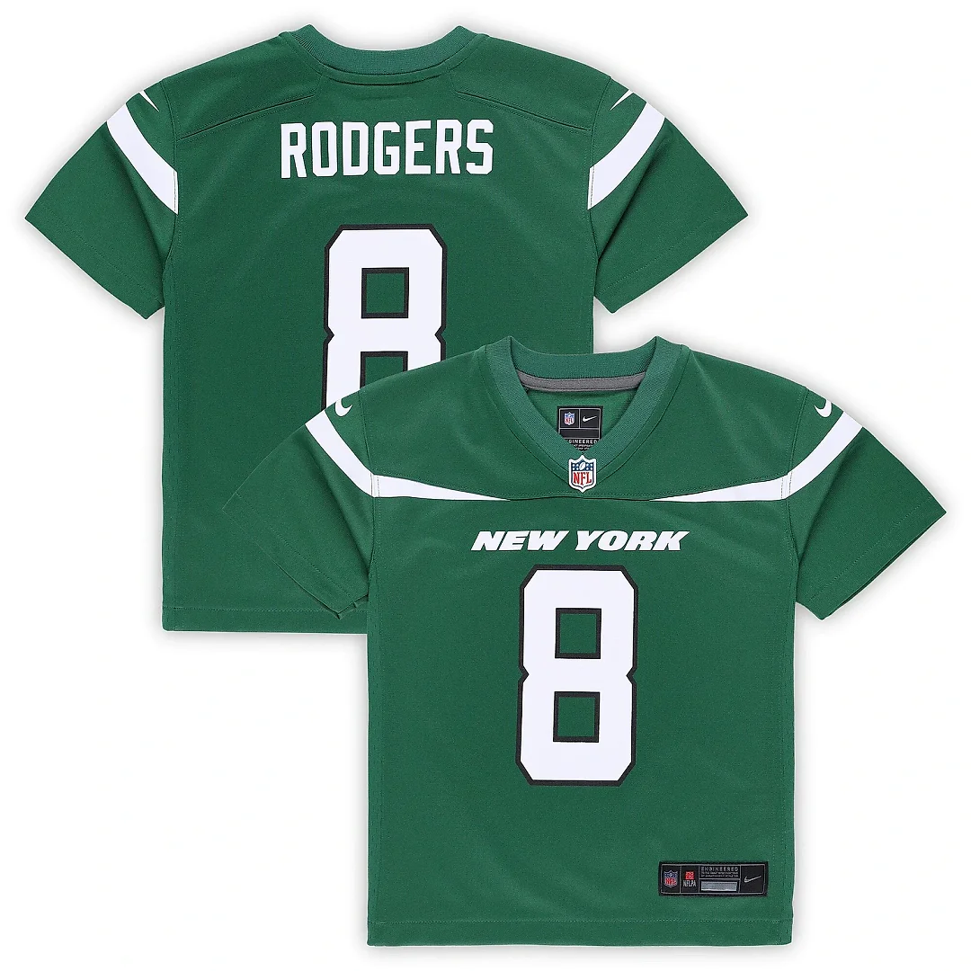 Zennovawear Infant New York Jets Aaron Rodgers Gotham Green Game Jersey