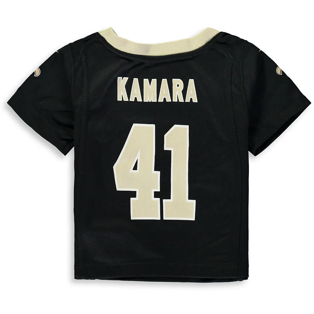 Zennovawear Alvin Kamara New Orleans Saints Infant Team Player Game Jersey - Black