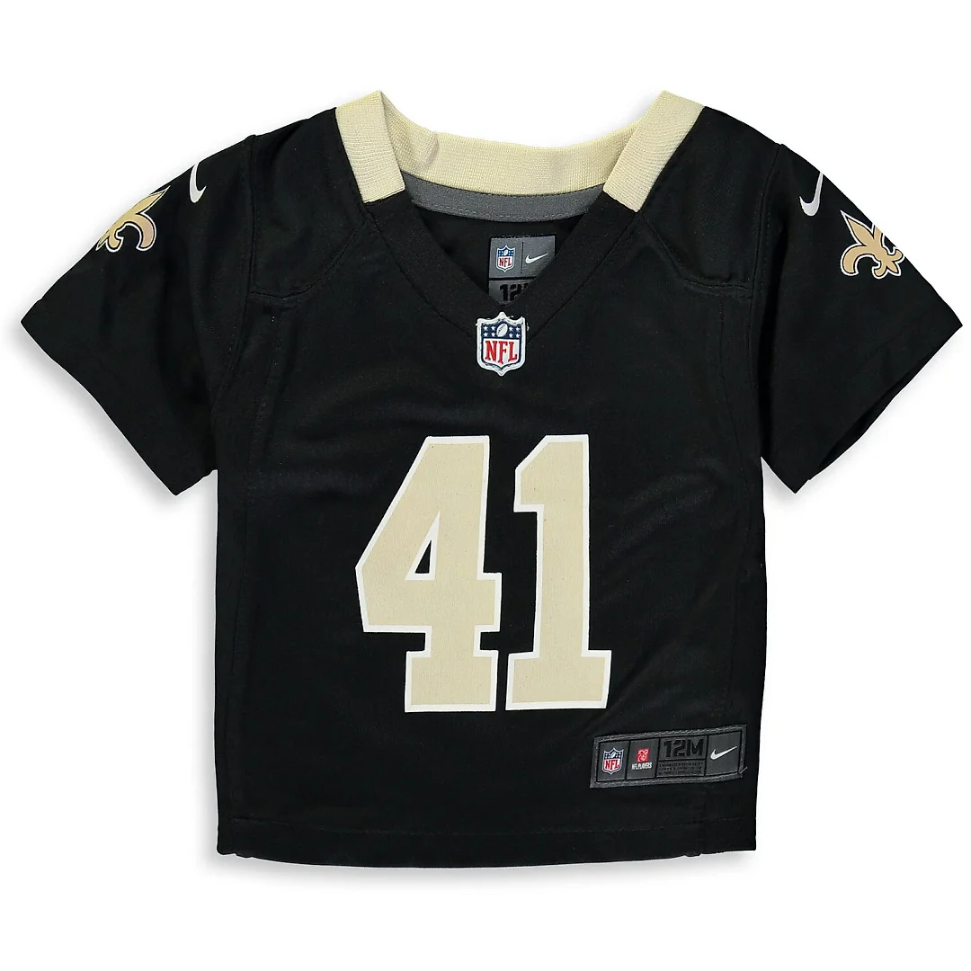 Zennovawear Alvin Kamara New Orleans Saints Infant Team Player Game Jersey - Black