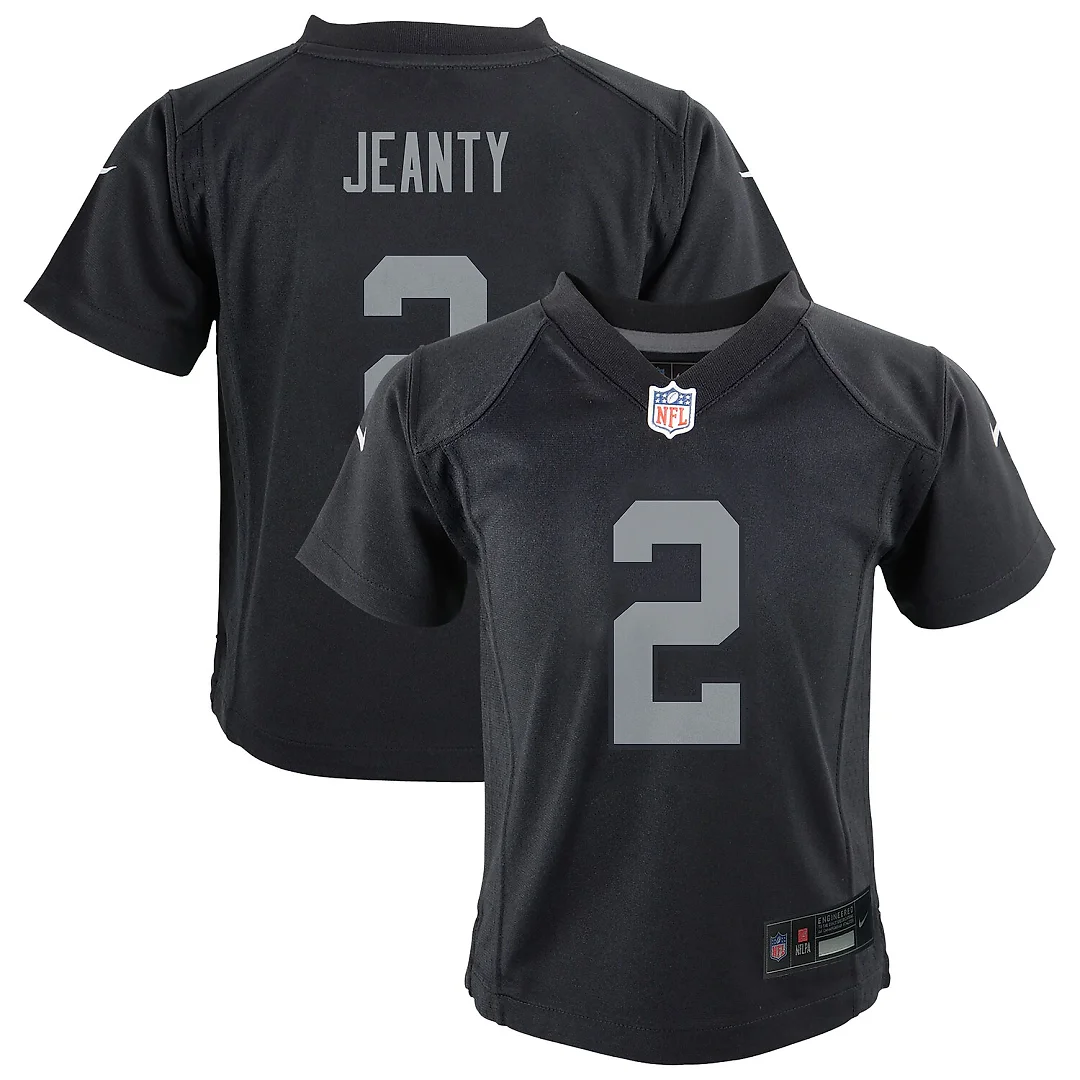 Zennovawear Ashton Jeanty Las Vegas Raiders Infant Team Game Jersey - Black