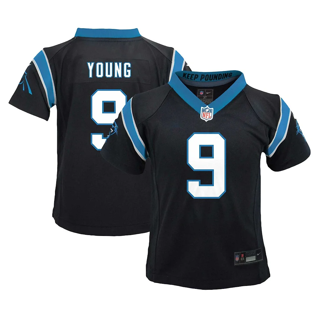 Zennovawear Bryce Young Carolina Panthers Infant Team Player Game Jersey - Black