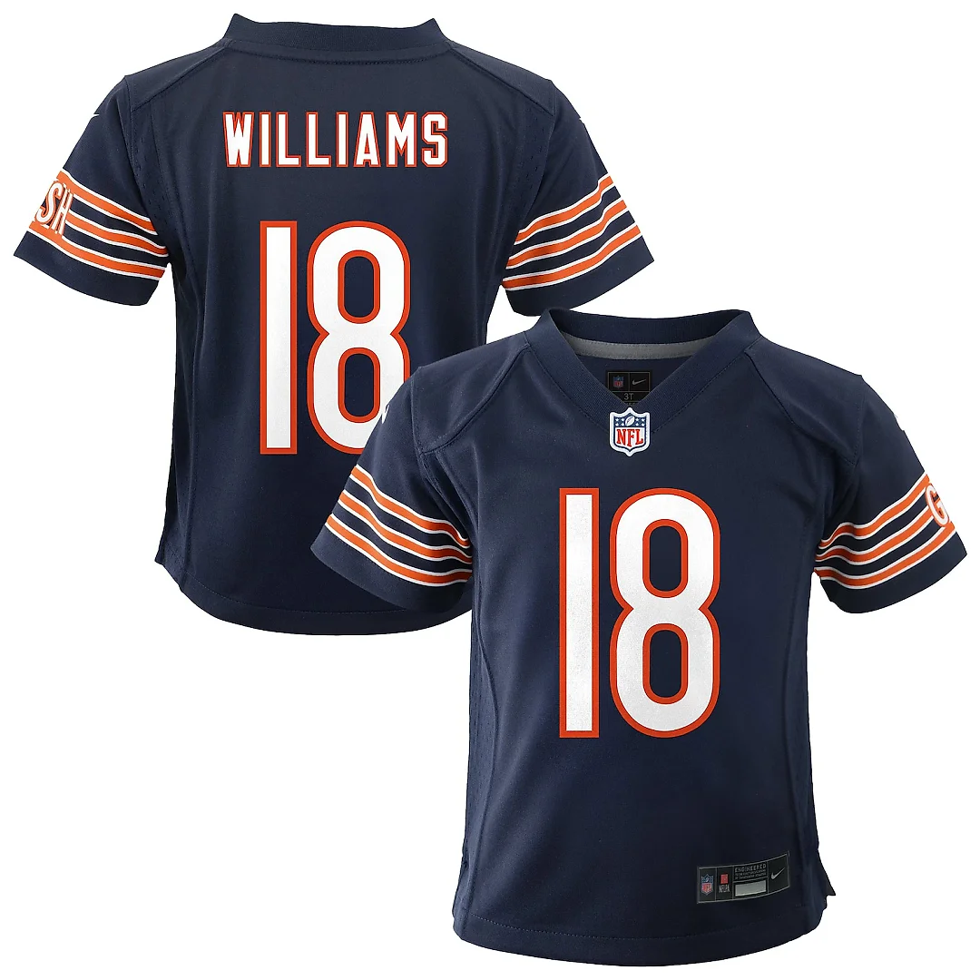 Zennovawear Caleb Williams Chicago Bears Infant Team Player Game Jersey - Navy