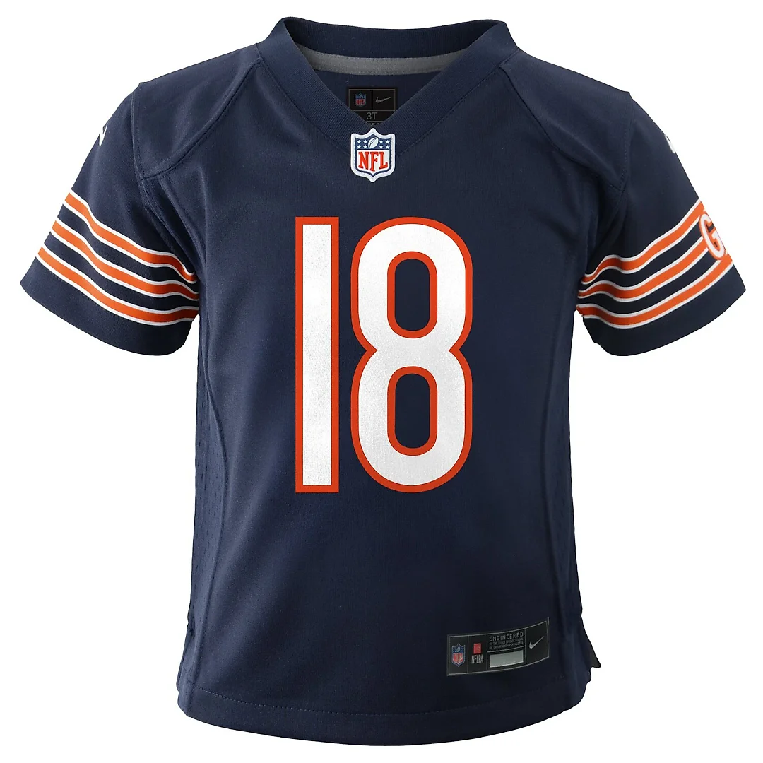 Zennovawear Caleb Williams Chicago Bears Infant Team Player Game Jersey - Navy
