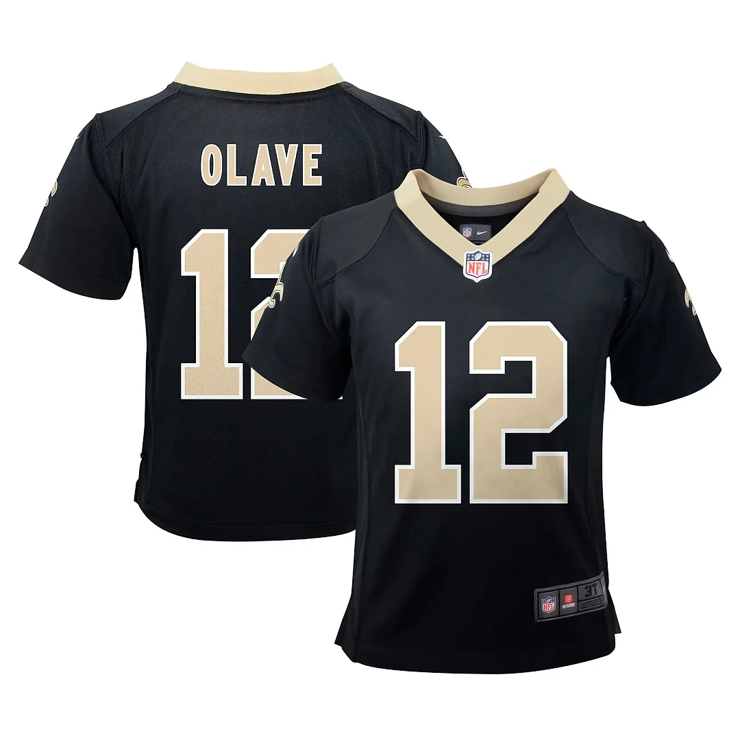 Zennovawear Chris Olave New Orleans Saints Infant Team Player Game Jersey - Black