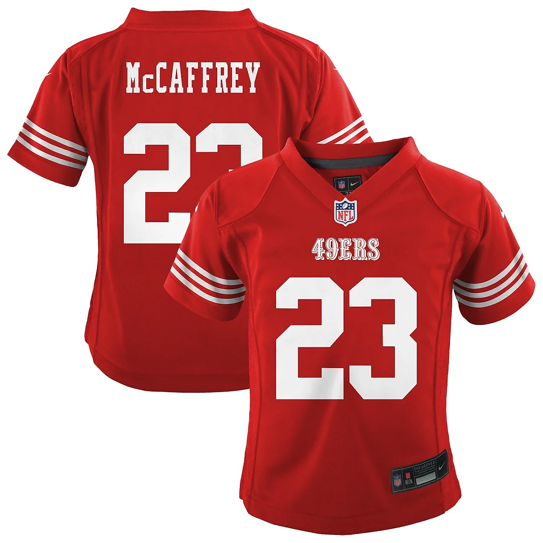 Zennovawear Christian McCaffrey San Francisco 49ers Infant Team Player Game Jersey - Scarlet