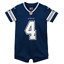 Zennovawear Dak Prescott Dallas Cowboys Infant Game Jersey Romper - Navy