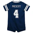 Zennovawear Dak Prescott Dallas Cowboys Infant Game Jersey Romper - Navy
