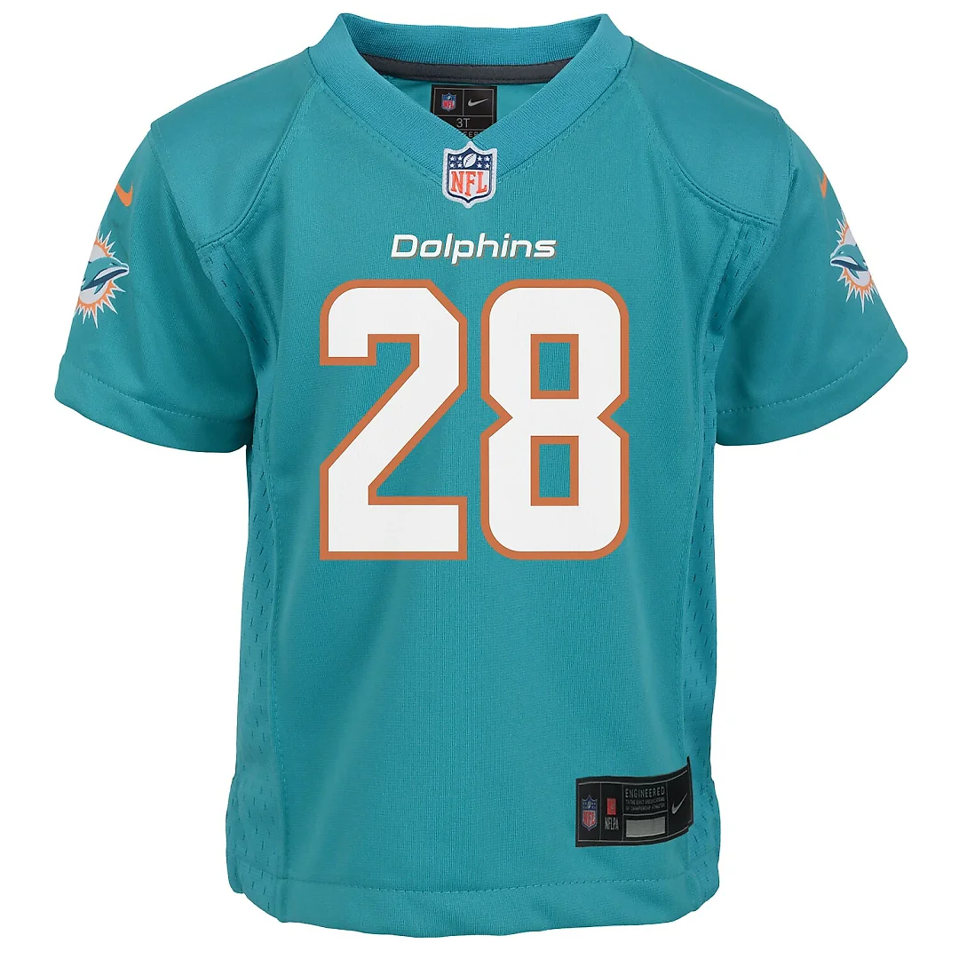 Zennovawear De’Von Achane Miami Dolphins Infant Team Player Game Jersey - Aqua