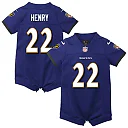 Zennovawear Derrick Henry Baltimore Ravens Infant Romper Jersey - Purple