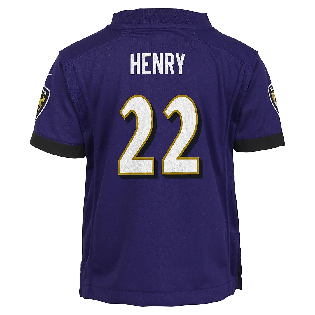 Zennovawear Derrick Henry Baltimore Ravens Infant Team Player Game Jersey - Purple