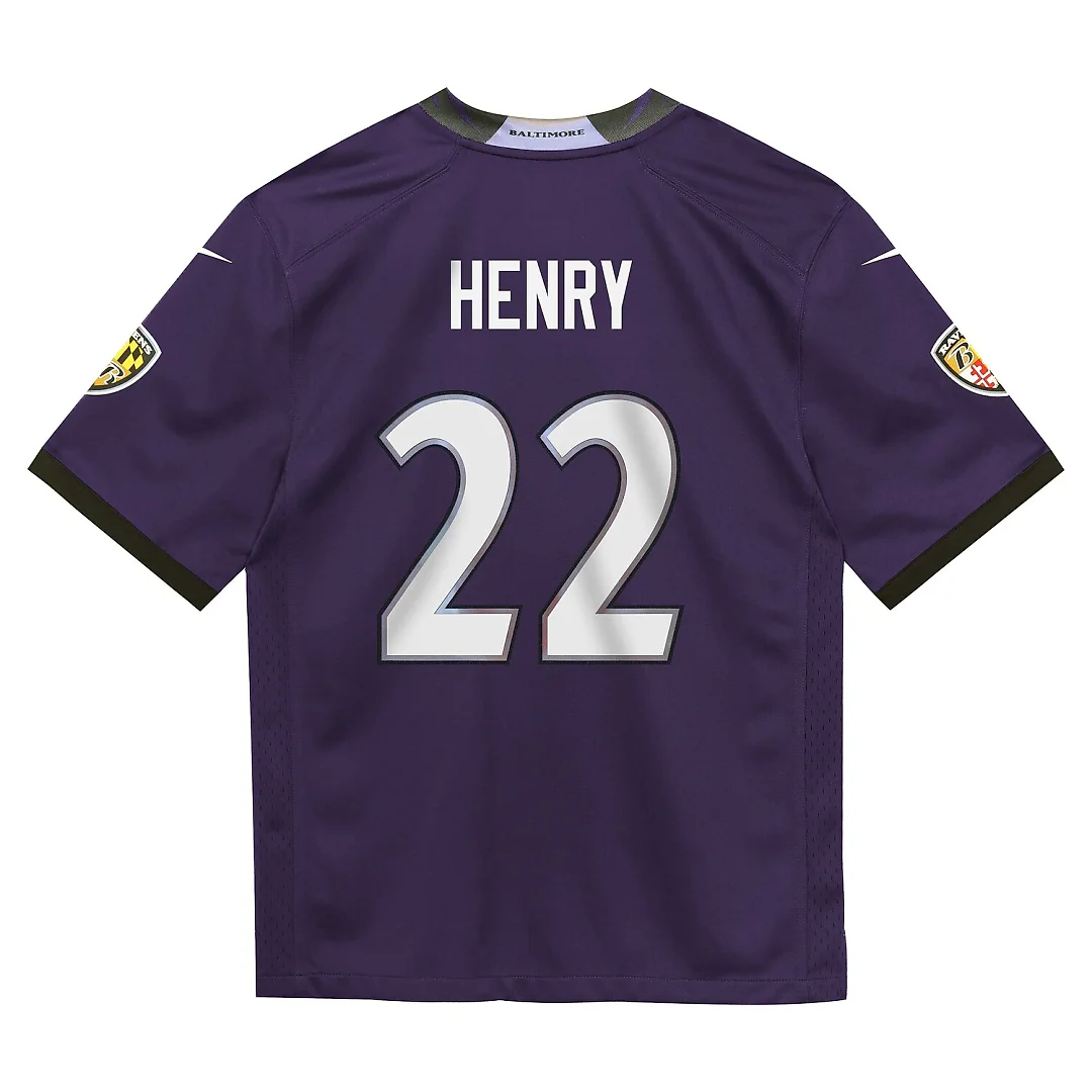 Zennovawear Derrick Henry Baltimore Ravens Infant Team Game Jersey - Purple