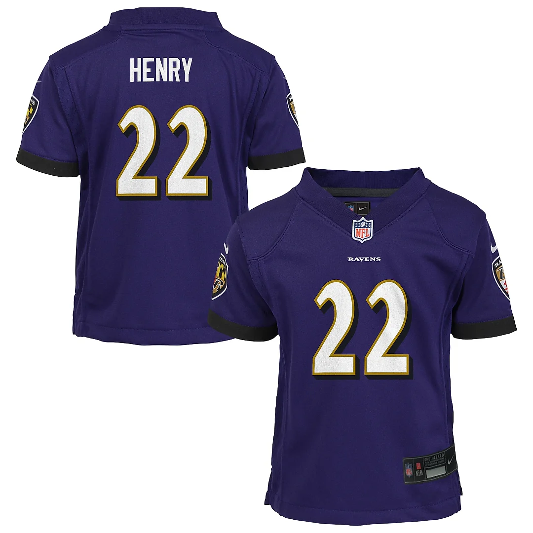Zennovawear Derrick Henry Baltimore Ravens Infant Team Player Game Jersey - Purple