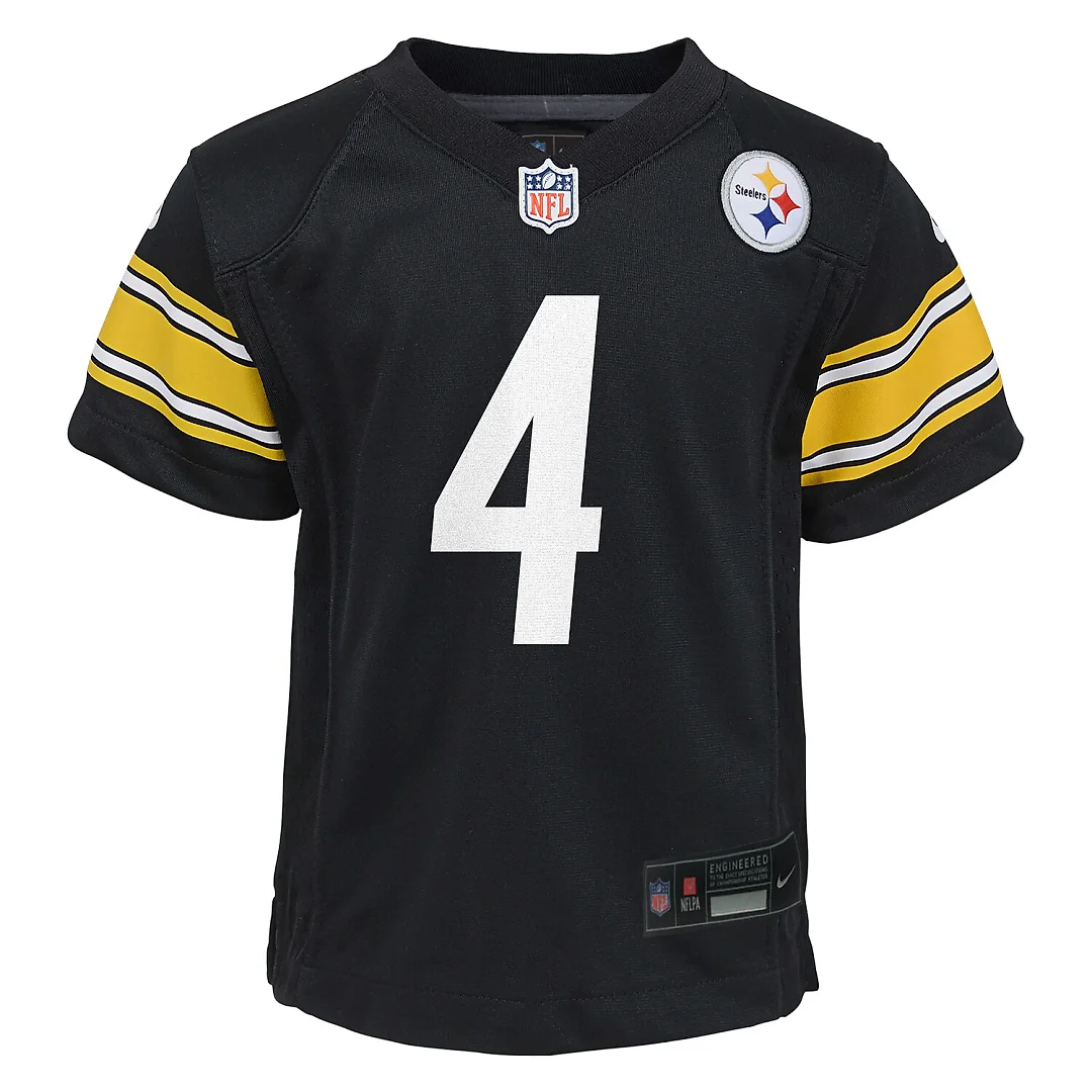 Zennovawear D.K. Metcalf Pittsburgh Steelers Infant Team Game Jersey - Black