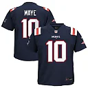 Zennovawear Drake Maye New England Patriots Infant Team Player Game Jersey - Navy