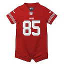 Zennovawear George Kittle San Francisco 49ers Infant Romper Game Jersey - Scarlet