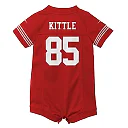 Zennovawear George Kittle San Francisco 49ers Infant Romper Game Jersey - Scarlet