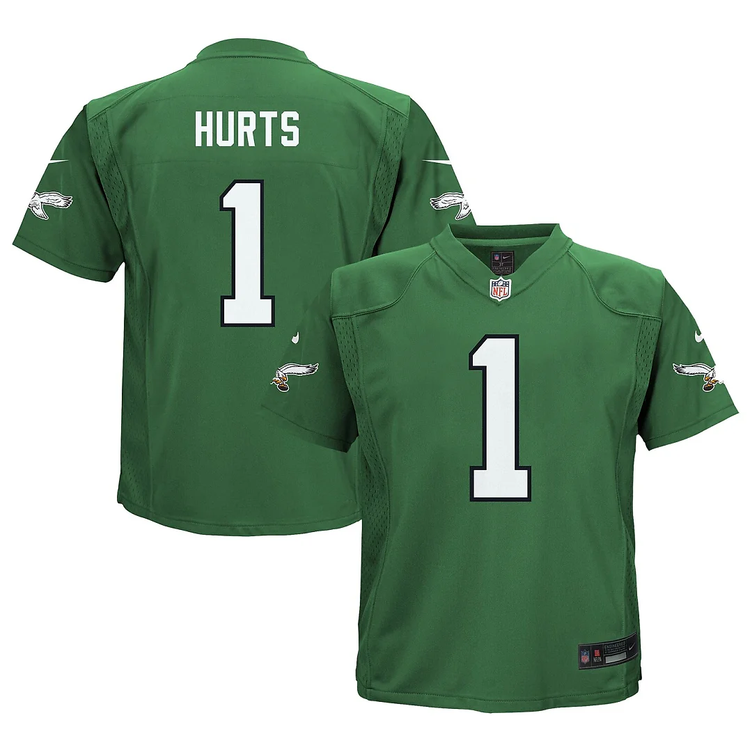 Zennovawear Jalen Hurts Philadelphia Eagles Infant Alternate Player Game Jersey - Kelly Green