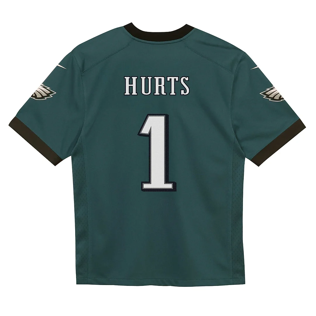 Zennovawear Jalen Hurts Philadelphia Eagles Infant Team Game Jersey - Midnight Green