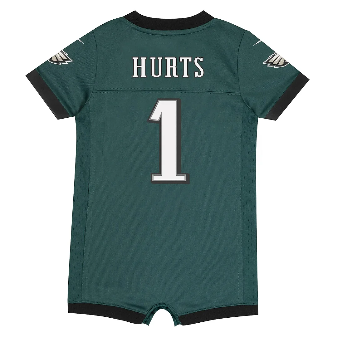 Zennovawear Jalen Hurts Philadelphia Eagles Infant Romper Jersey - Midnight Green