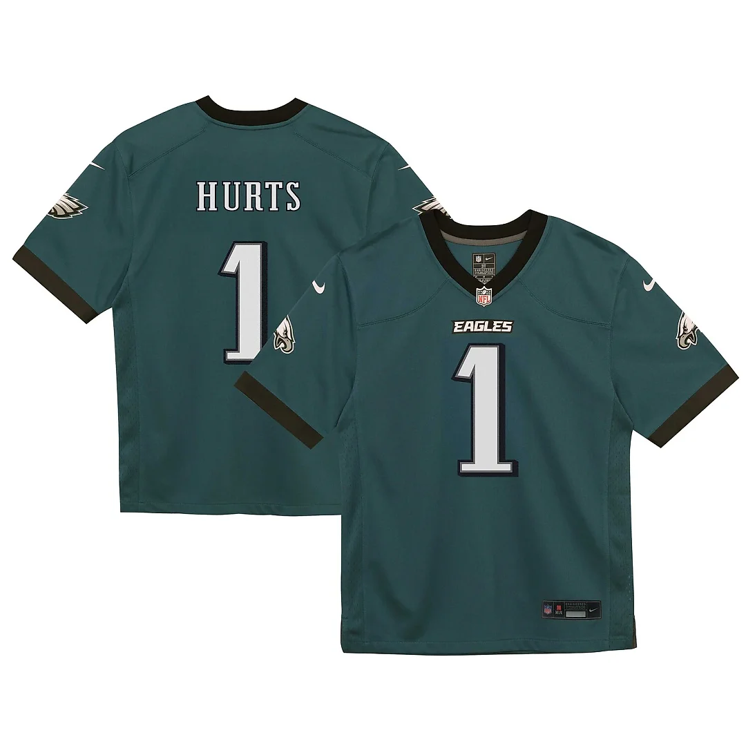 Zennovawear Jalen Hurts Philadelphia Eagles Infant Team Game Jersey - Midnight Green