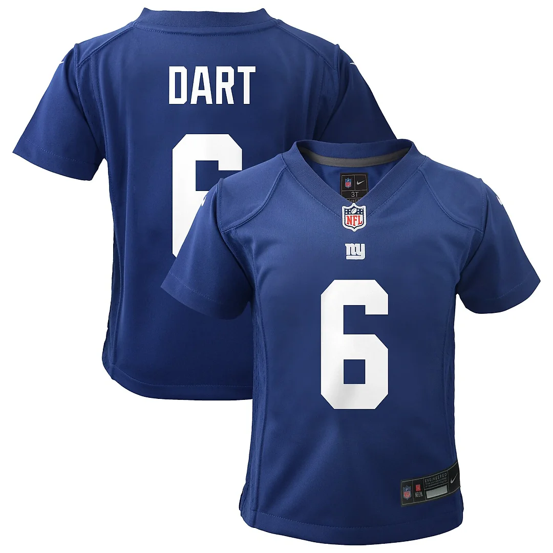 Zennovawear Jaxson Dart New York Giants Infant Team Game Jersey - Royal