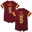 Zennovawear Jayden Daniels Washington Commanders Infant Romper Jersey - Burgundy